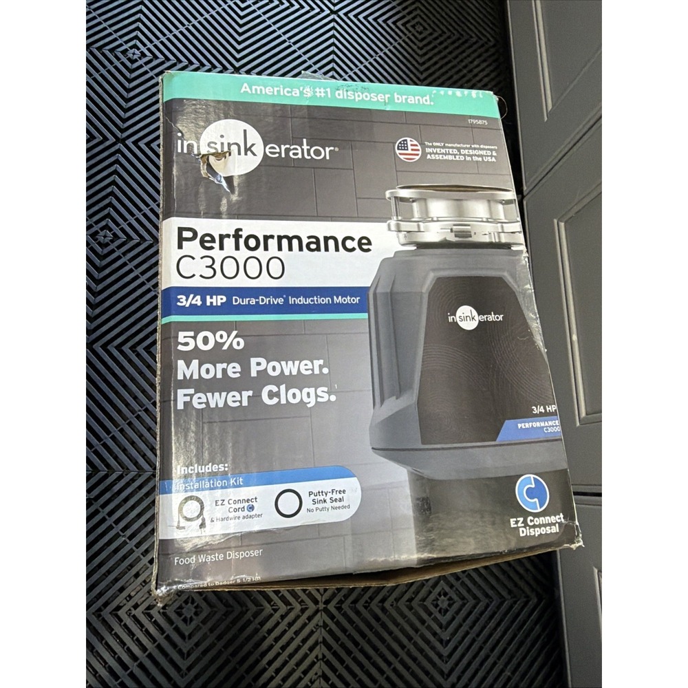 InSinkErator C3000 Performance 0.75 (3/4) HP Garbage Disposal Quiet Multi Grind